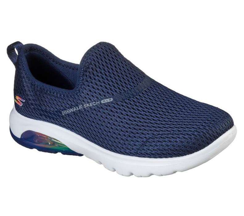 Skechers Gowalk Air - Twirl - Womens Slip On Shoes Navy/White [AU-NY9675]